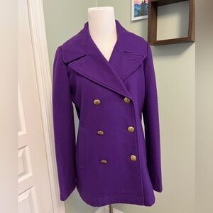 J Crew stadium cloth by Nello Gori pea coat 6